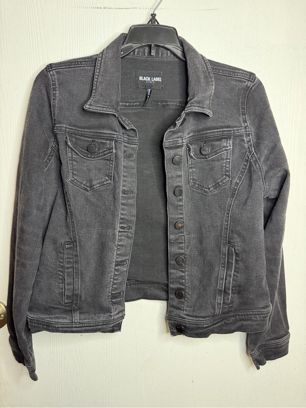 Black Label Women's Faded Black Denim Jacket